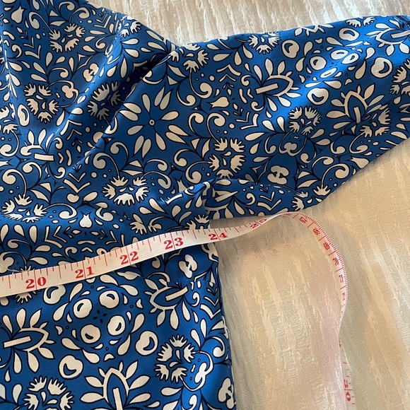 Coolibar Blue and White Midi Dress - Sun Protection UPF 50+ - Picture 9 of 10